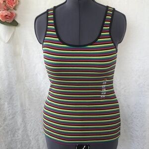🌺Levi's Multi Color Stripe Tank Top. NWT
